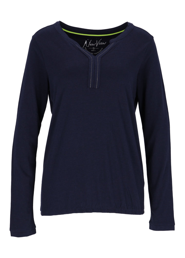 New View Damen Shirt smoke blue