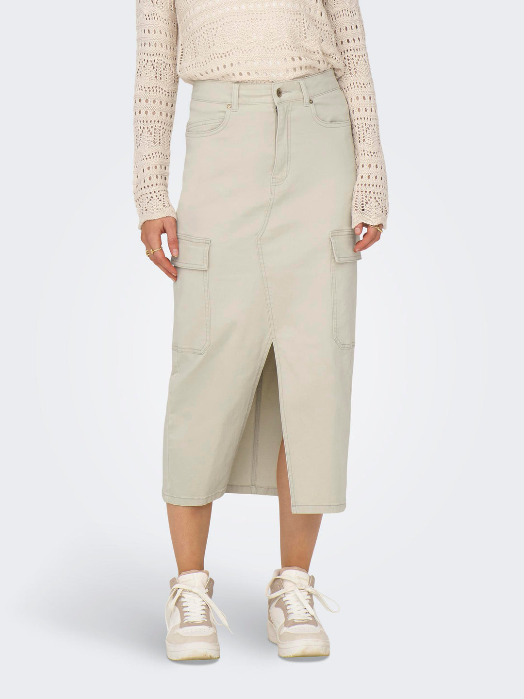 ONLY Cargo Midi-Rock Baumwolle