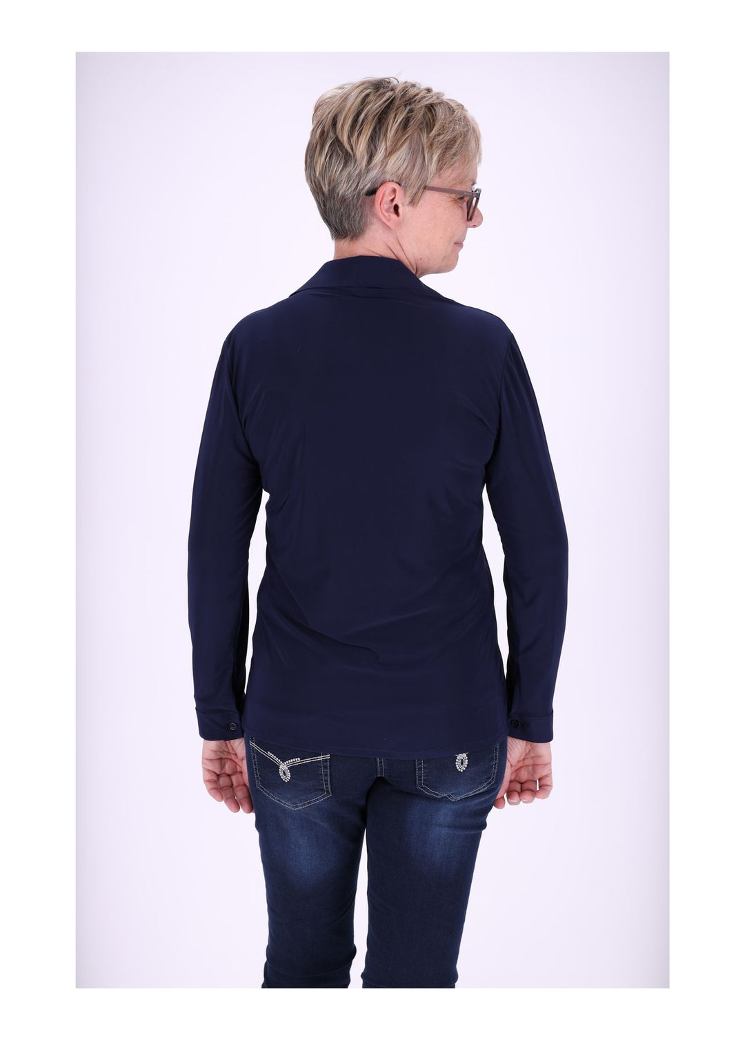 Splash of Color Damen Bluse V-Ausschnitt