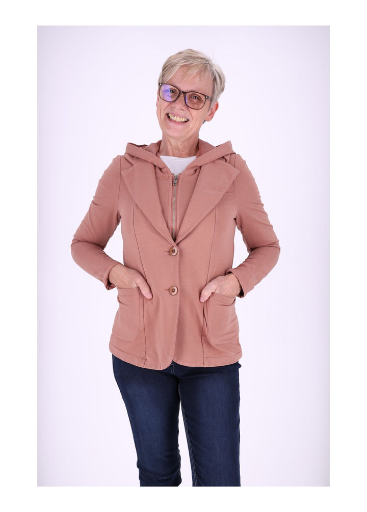 Splash of Color Sweat-Blazer mit Kapuze