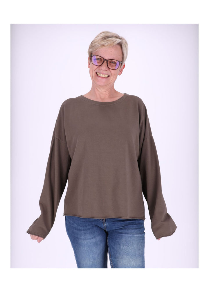 Splash of Color Sweatshirt Damen Raglanärmel