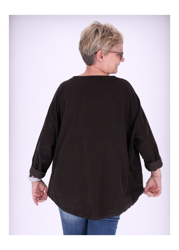 Damen Shirt Babycord von Splash of Color