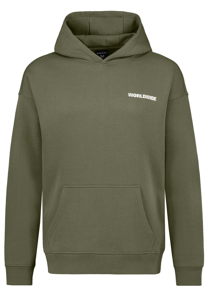 Herren HAKA Sweat,Kapuze,überschnittene