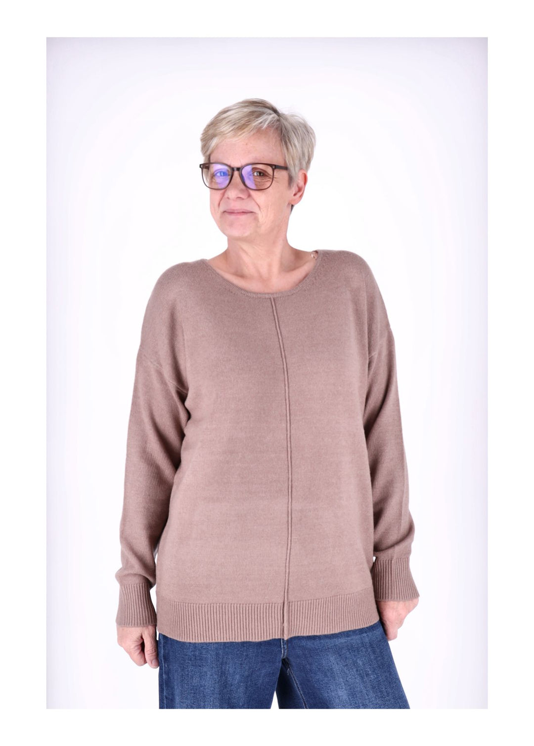 TARA M CARLA Rundhals Strickpullover