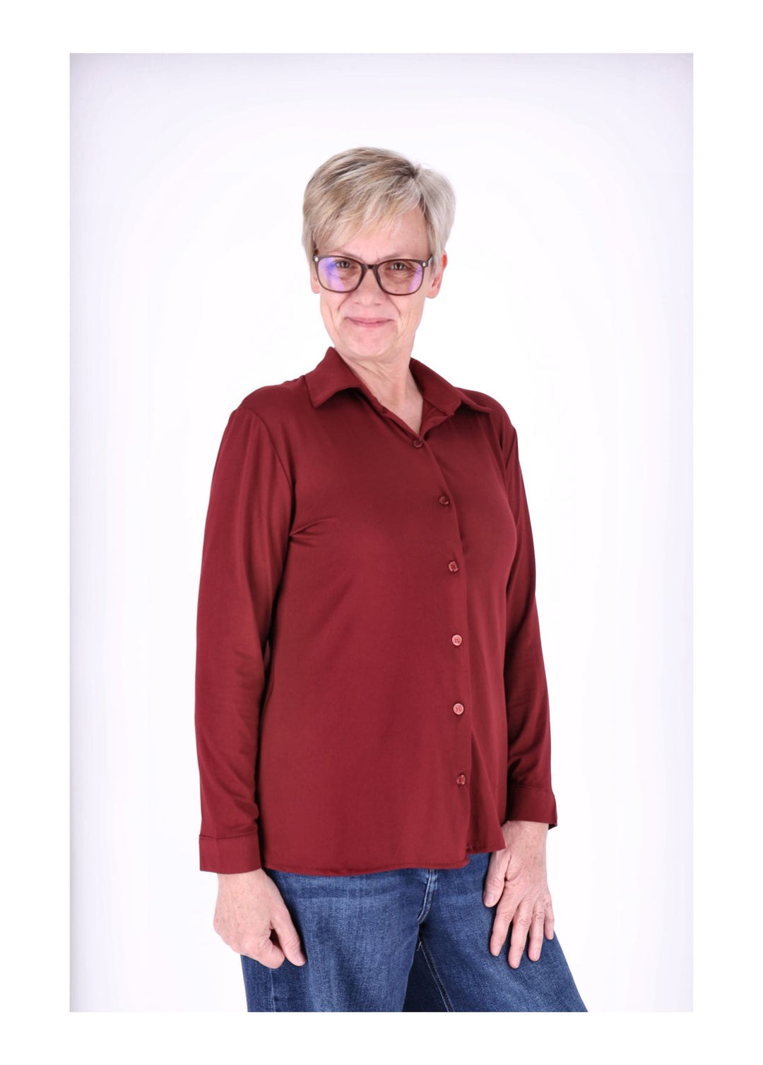 Splash of Color Bluse Uni Damen