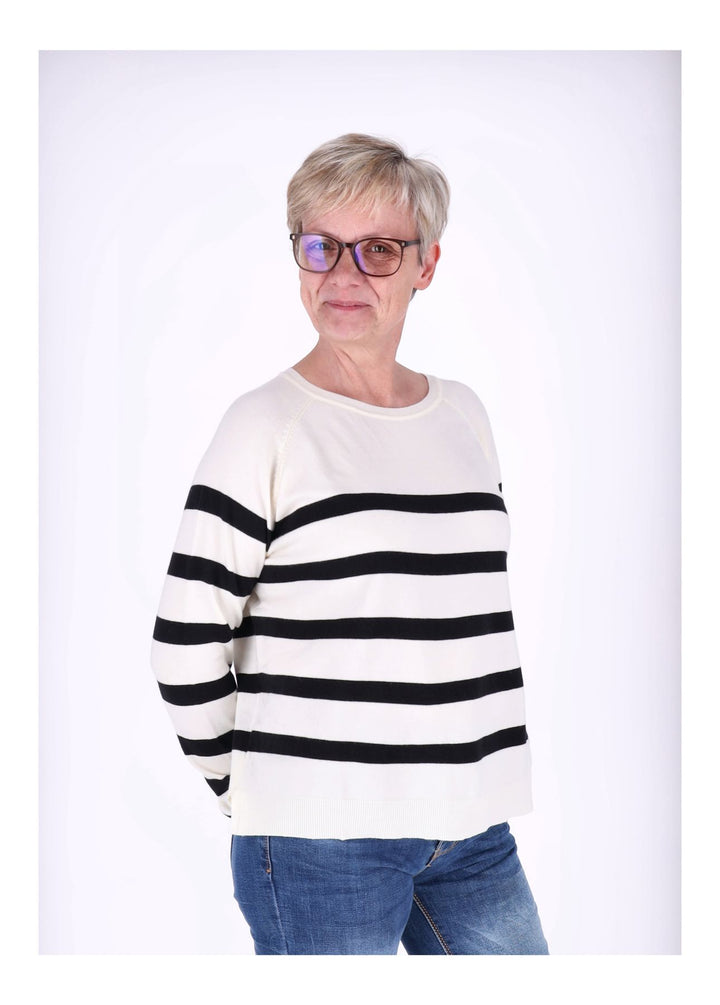 Splash of Color Strickpullover Ringel