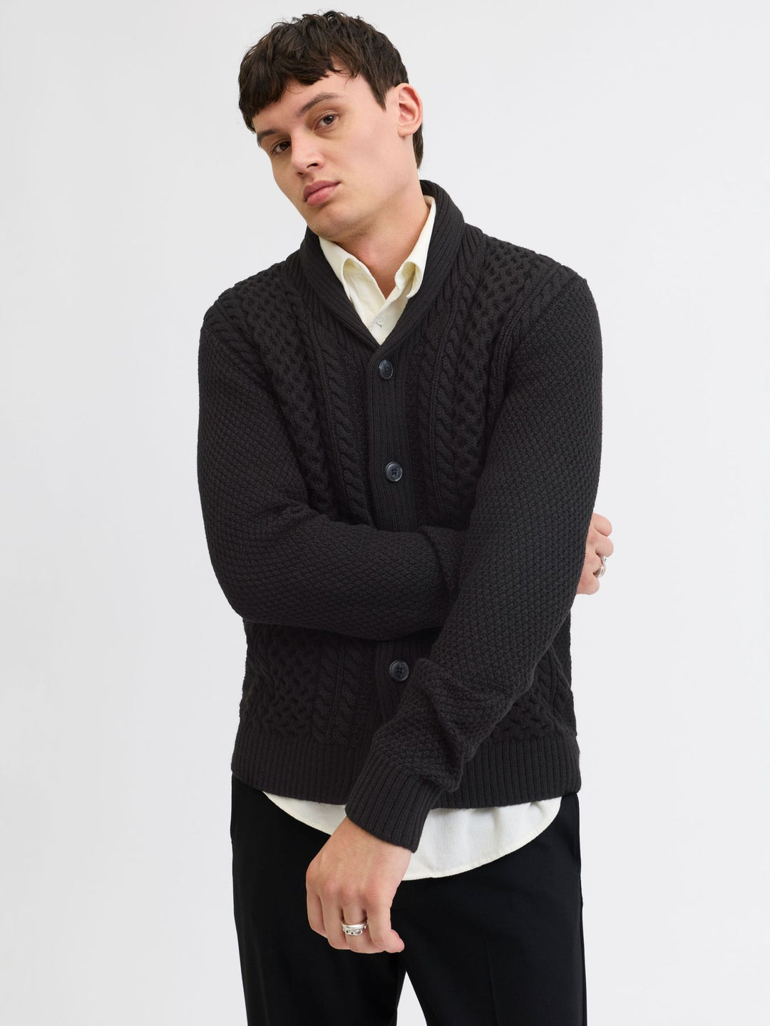 Herren JJPAUL KNIT SHAWL CARDIGAN