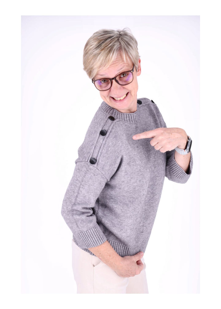 Splash of Color Strickpullover Damen