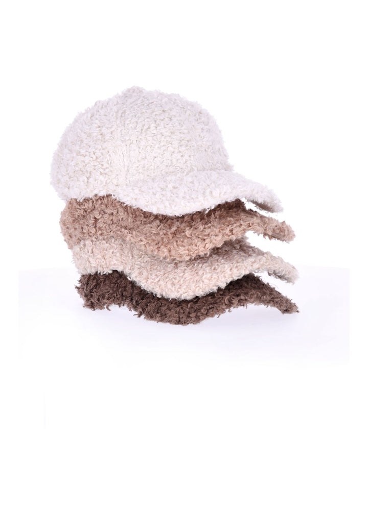 Schwarze Teddy Cap Damen