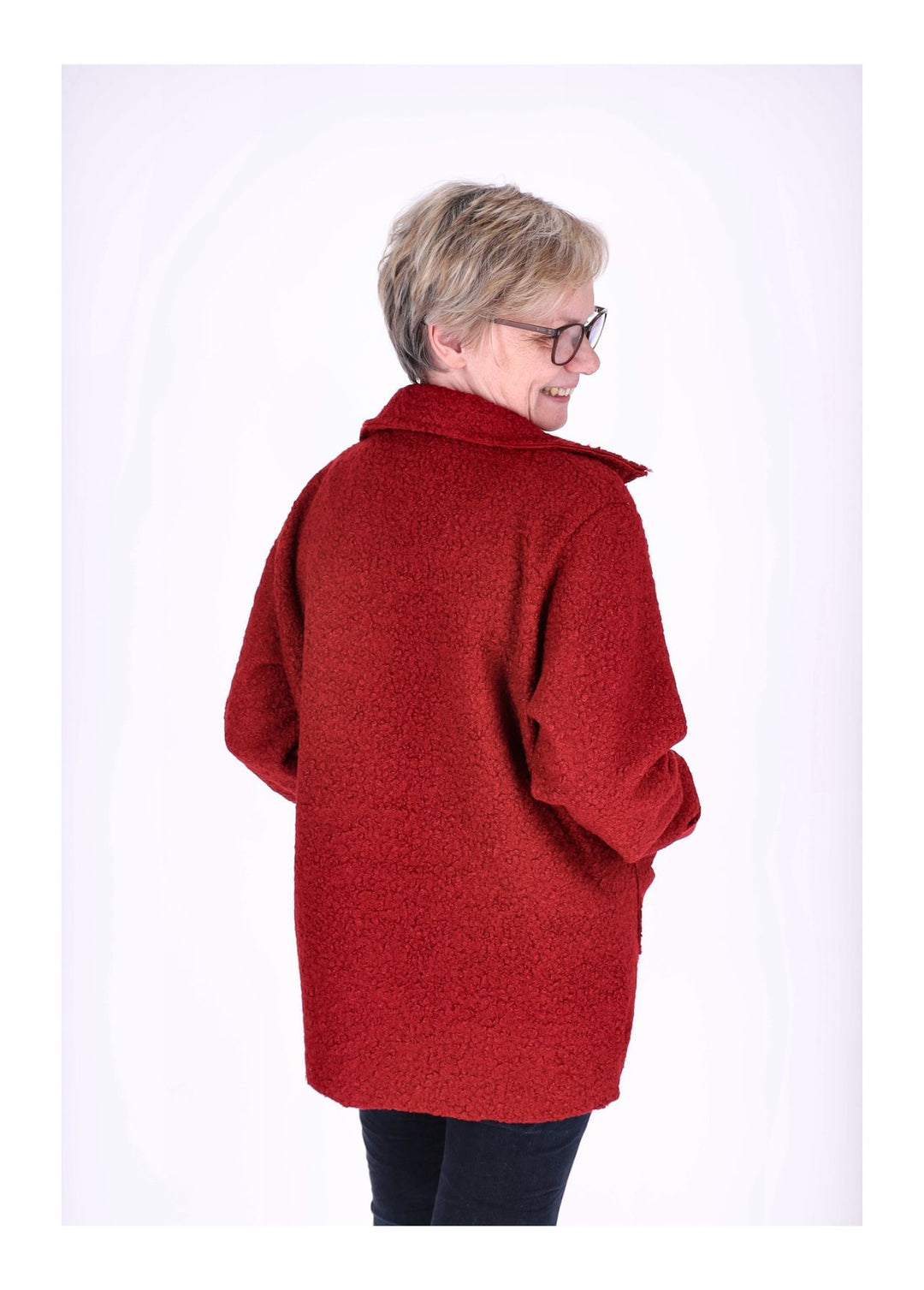 Splash of Color Bouclé Kurzjacke Damen