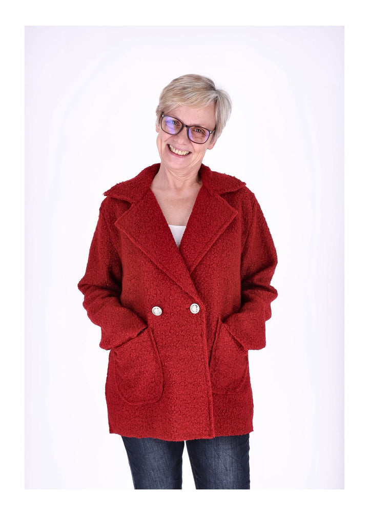 Splash of Color Bouclé Kurzjacke Damen