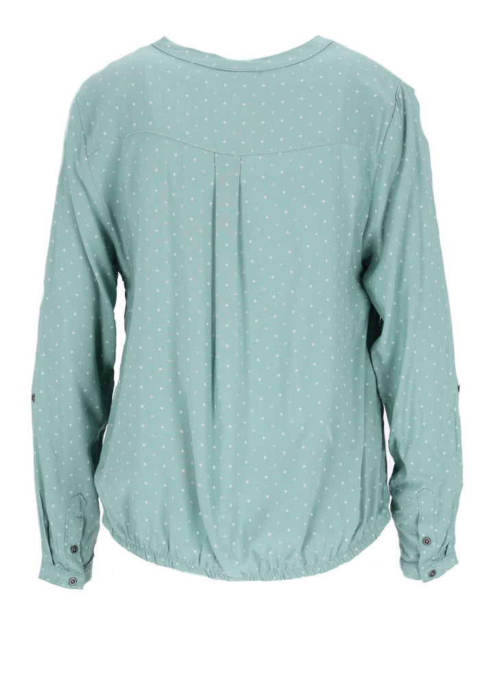Splash of Color Karo-Bluse