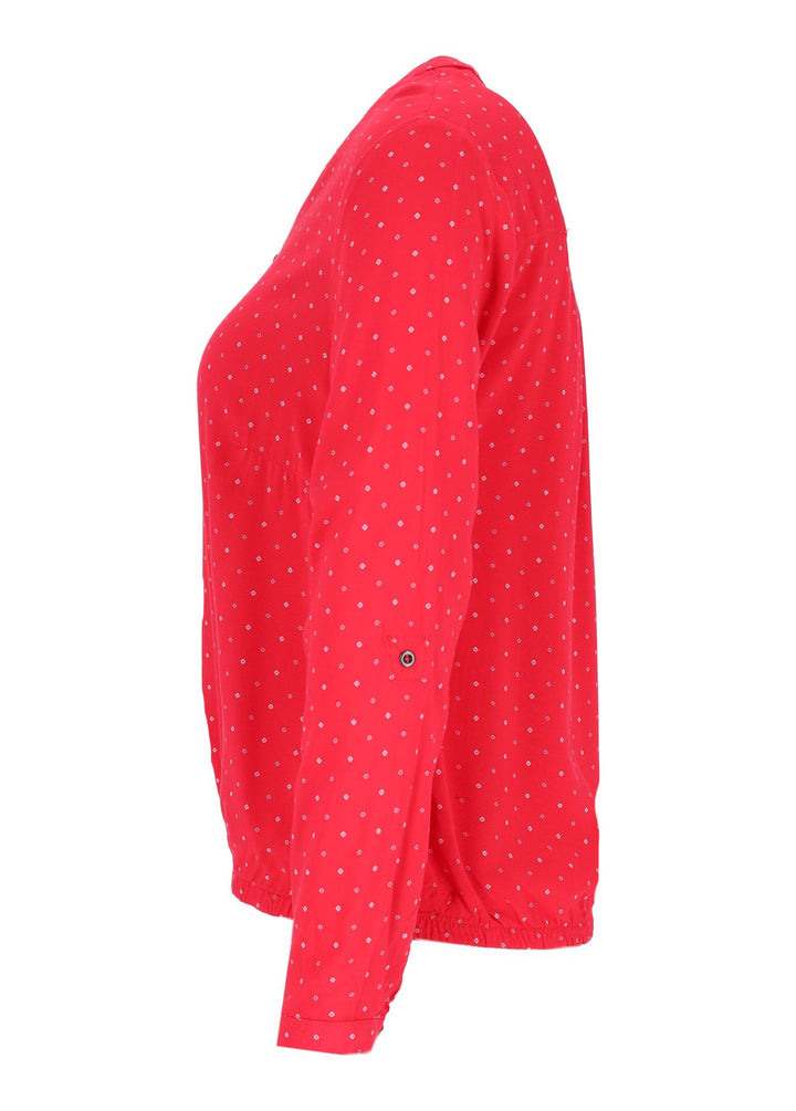 Splash of Color Karo-Bluse