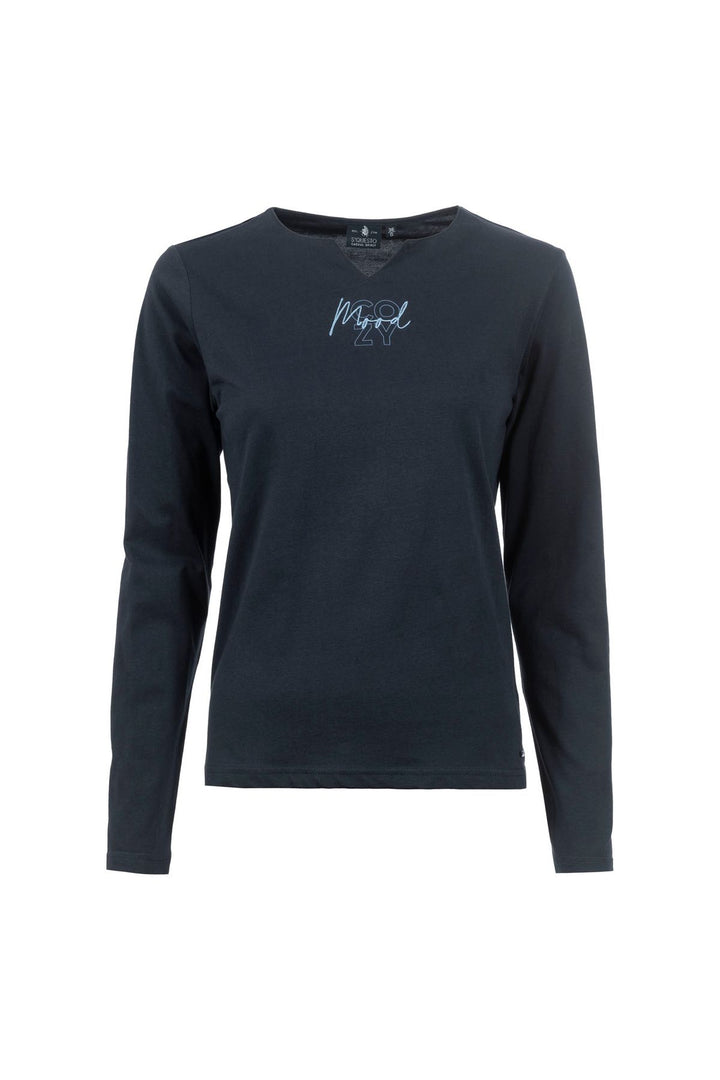 SOQUESTO Damen Langarmshirt Rot