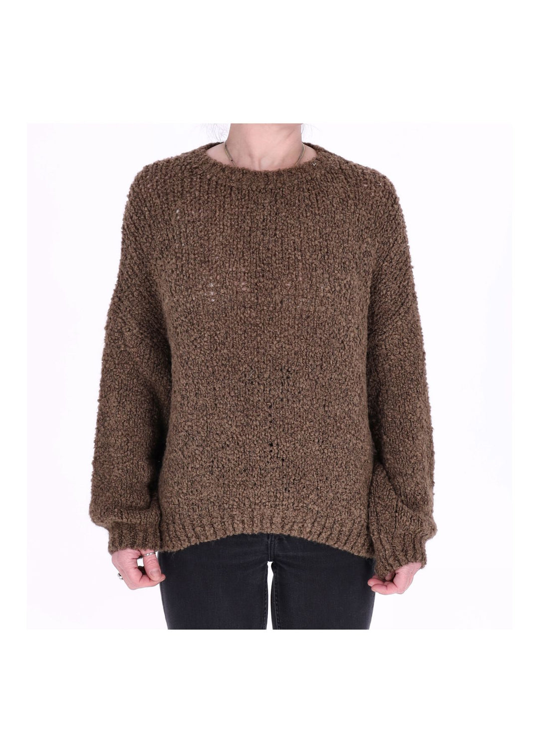 Grobstrick Pullover Damen Splash of Color