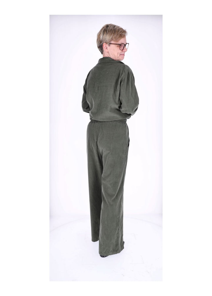 Cord-Bluse Damen Splash of Color