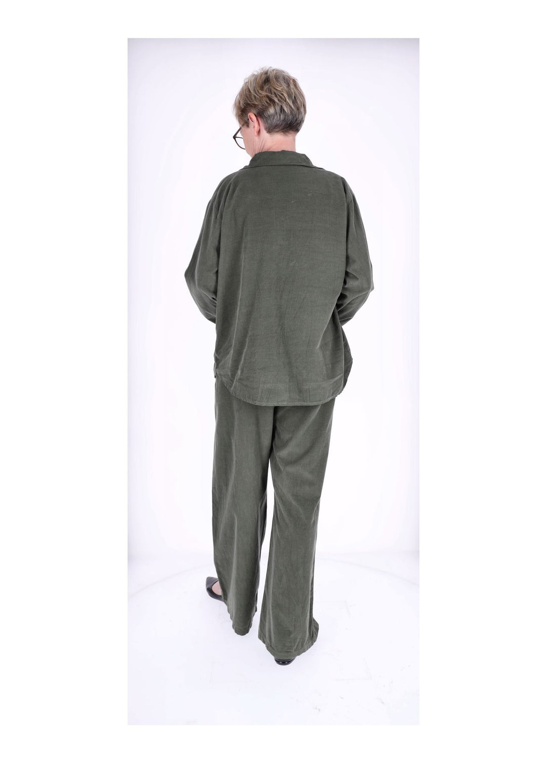 Cord-Bluse Damen Splash of Color