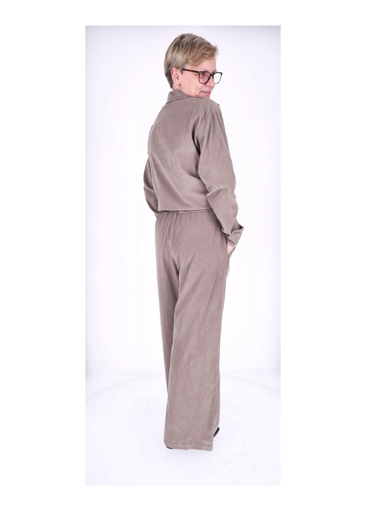 Cord-Bluse Damen Splash of Color