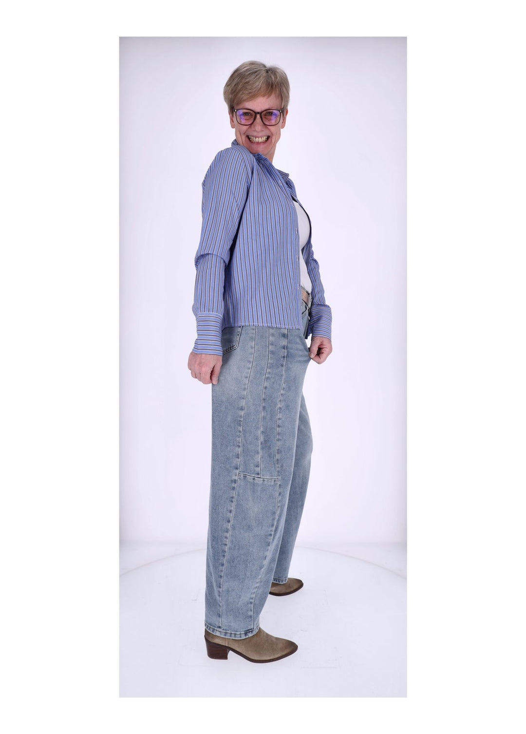 Splash of Color Damen Jeans Balloon