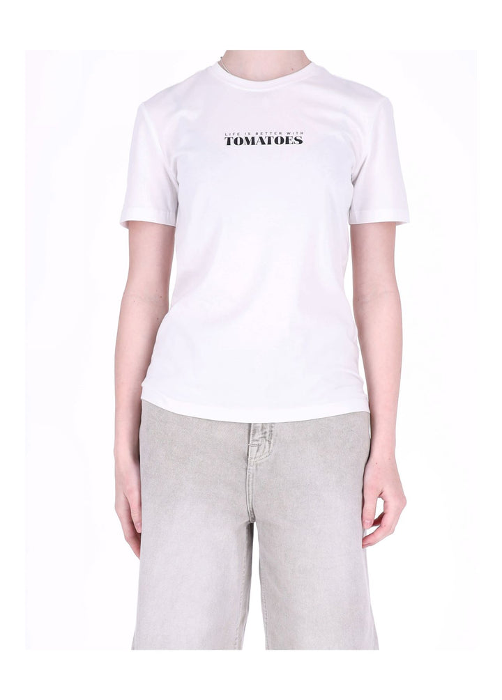 ONLY Damen T-Shirt Kurzarm Bio-Baumwolle