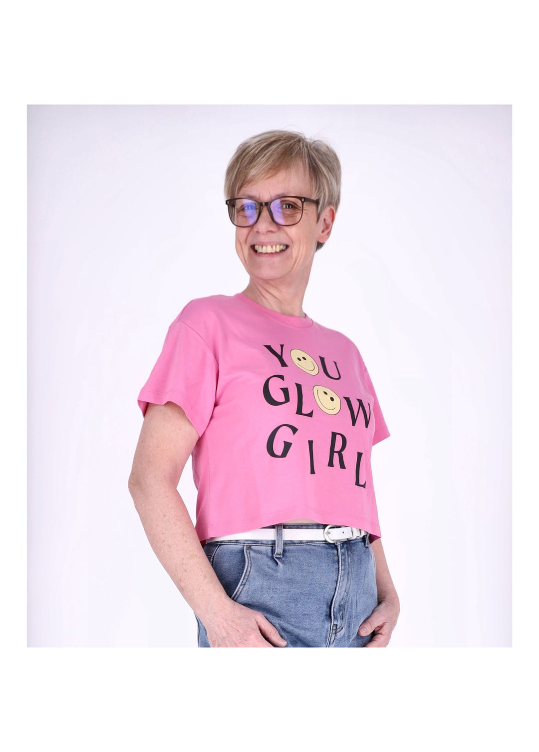 ONLY Boxy-Crop T-Shirt Damen