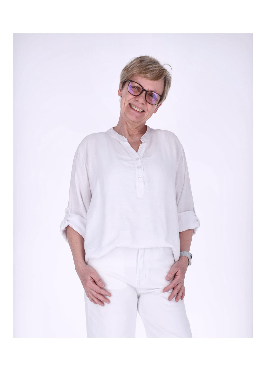 Splash of Color Blusenshirt Damen Viskose
