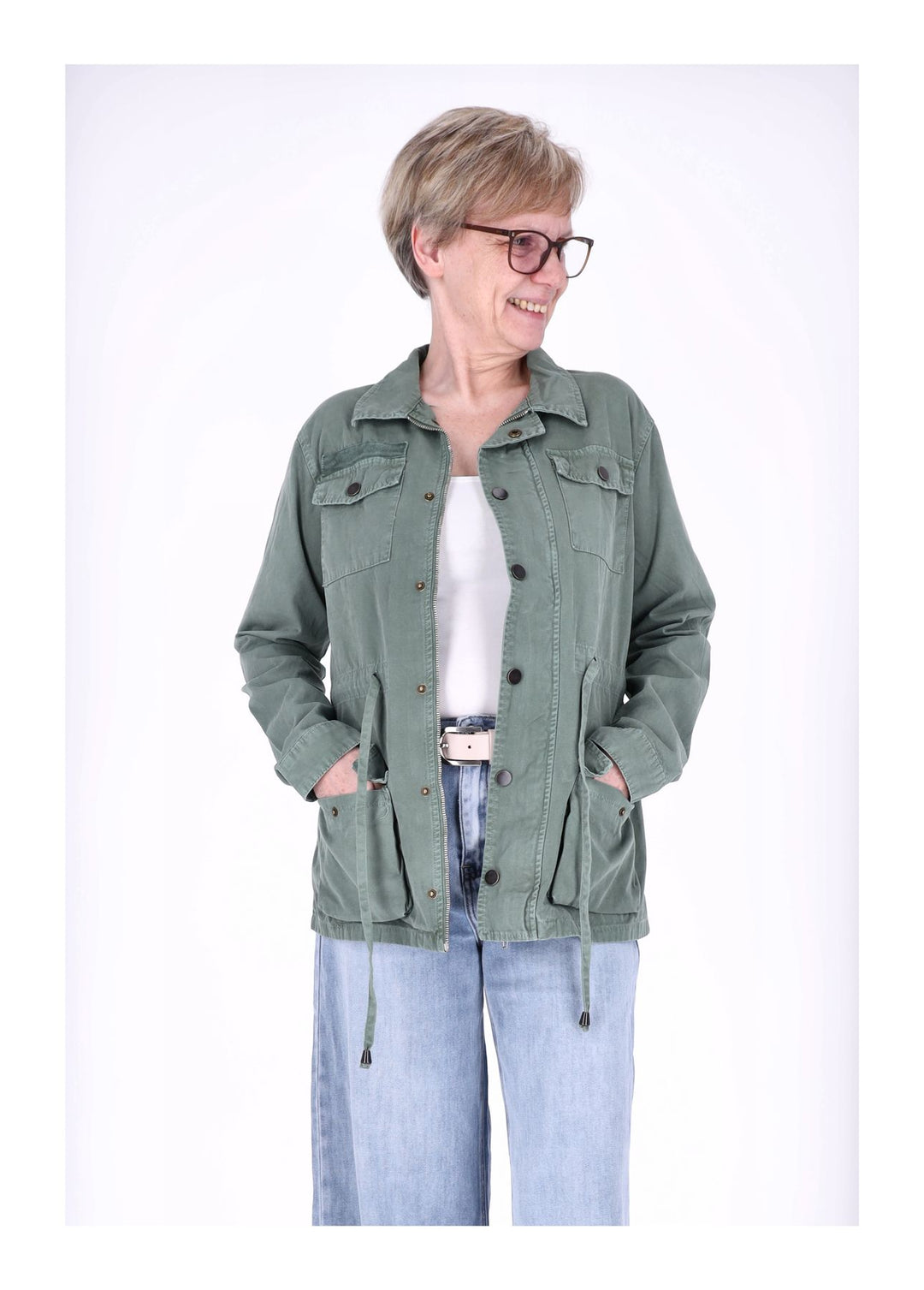 Splash of Color Damen Parka Oversize