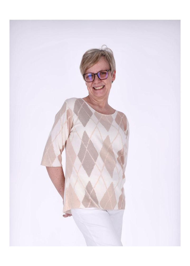 Splash of Color Damen T-Shirt Raute