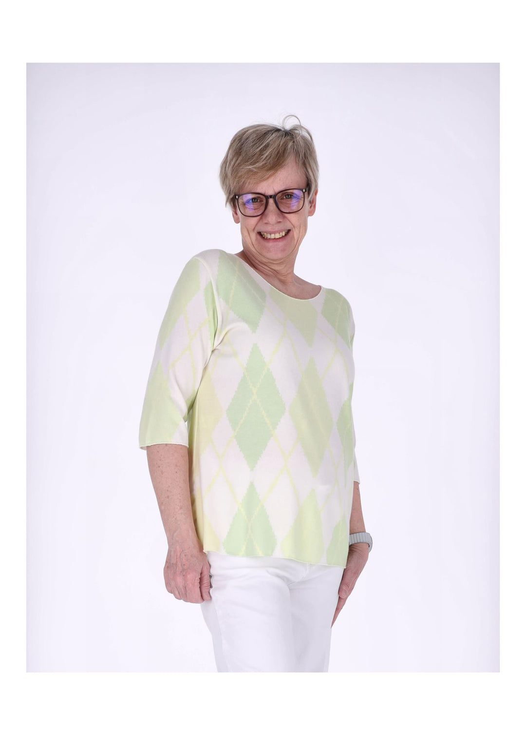 Splash of Color Damen T-Shirt Raute