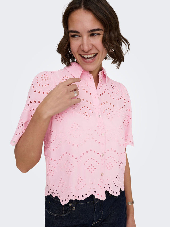 ONLY Bluse Damen Kurzarm