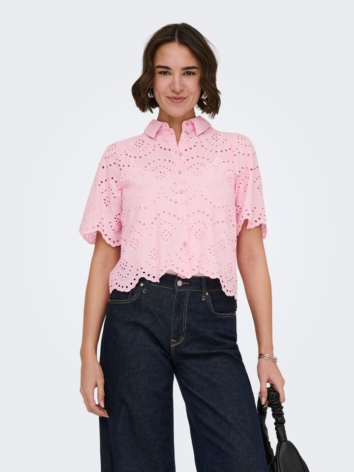 ONLY Bluse Damen Kurzarm