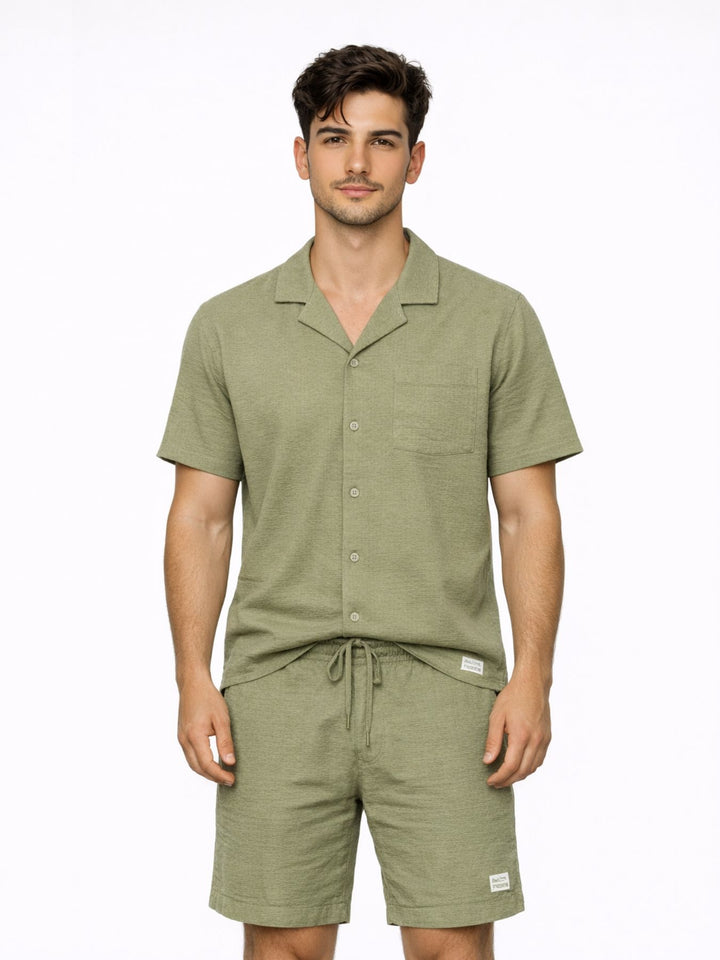 Authentic Style Seersucker Hemd Herren