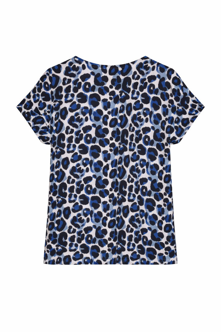 mjunik Damen T-Shirt Leopardenmuster