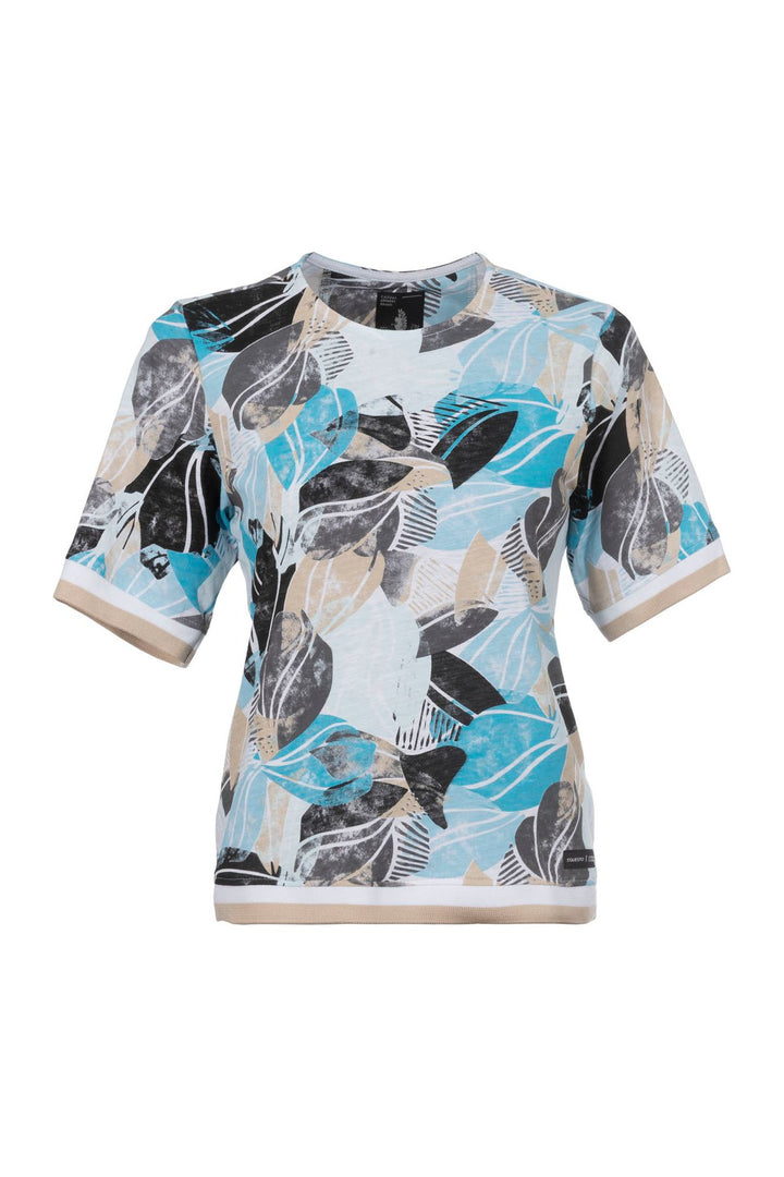 SOQUESTO Damen T-Shirt floraler Print