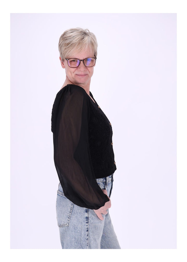 Häkel-Cardigan Damen Splash of Color