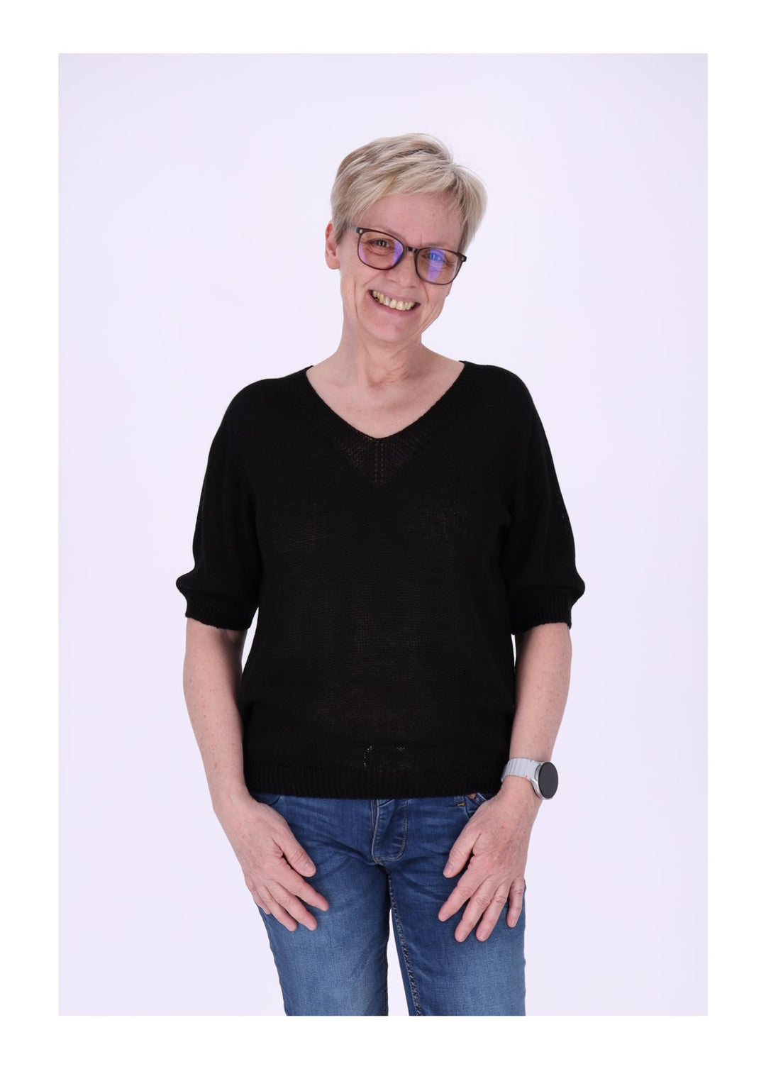 Splash of Color Damen T-Shirt V-Ausschnitt