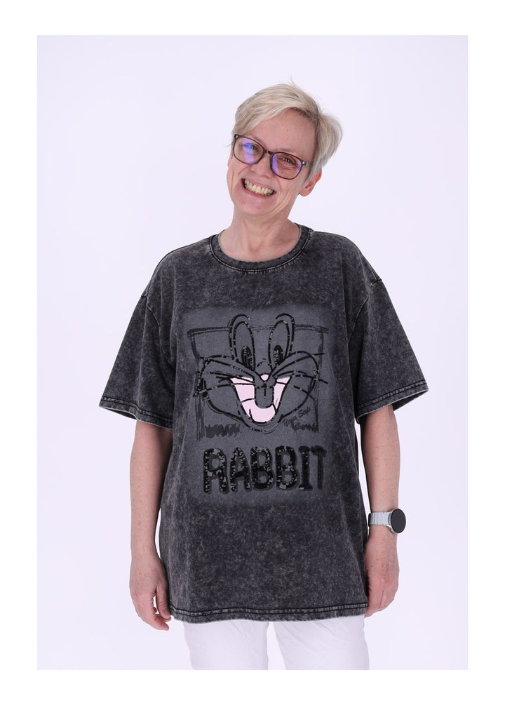 Splash of Color Damen T-Shirt Rabbit
