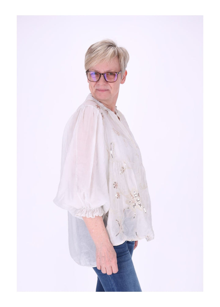 Sierra Blusenshirt Damen Pailetten