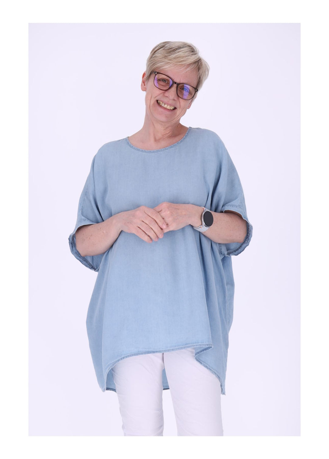 Splash of Color Oversized T-Shirt Damen