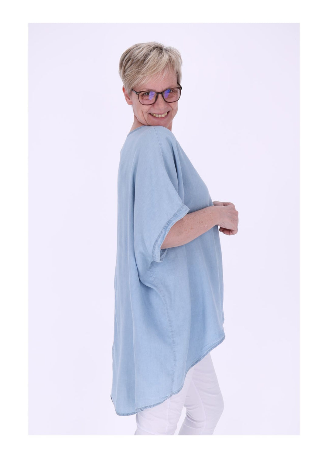 Splash of Color Oversized T-Shirt Damen