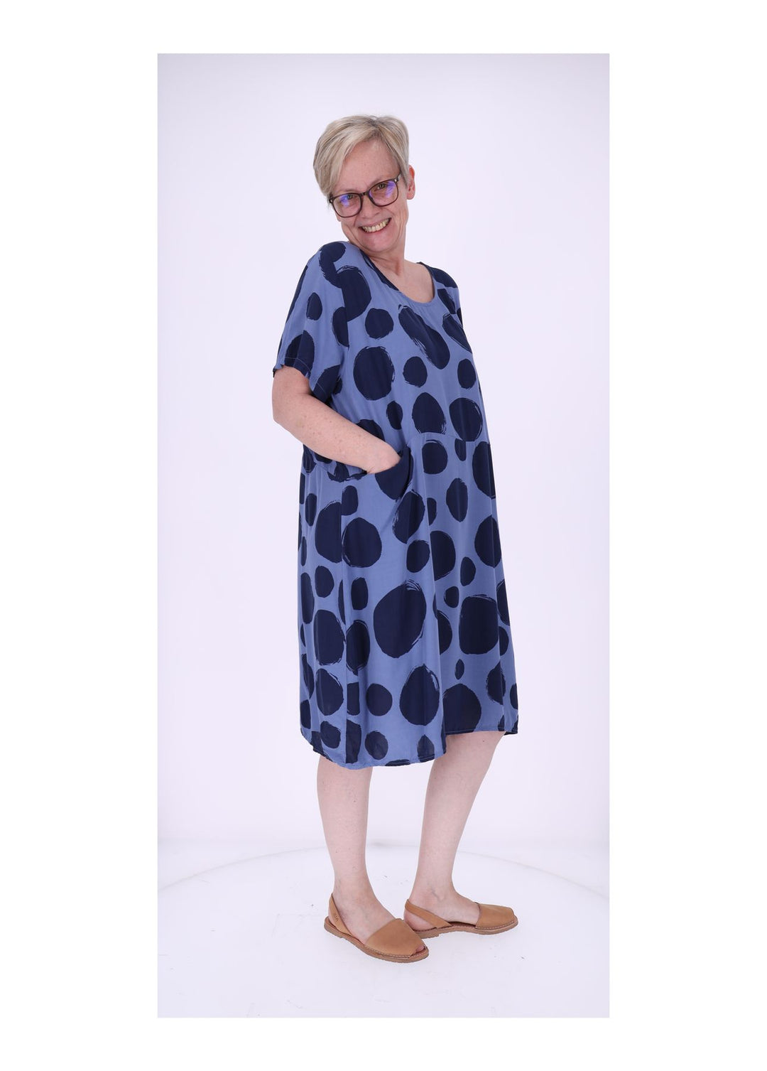 Splash of Color Damen Kleid Punkte