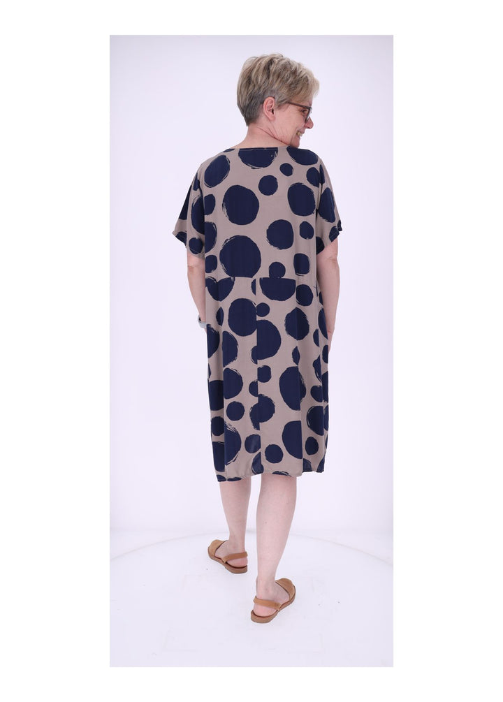 Splash of Color Damen Kleid Punkte