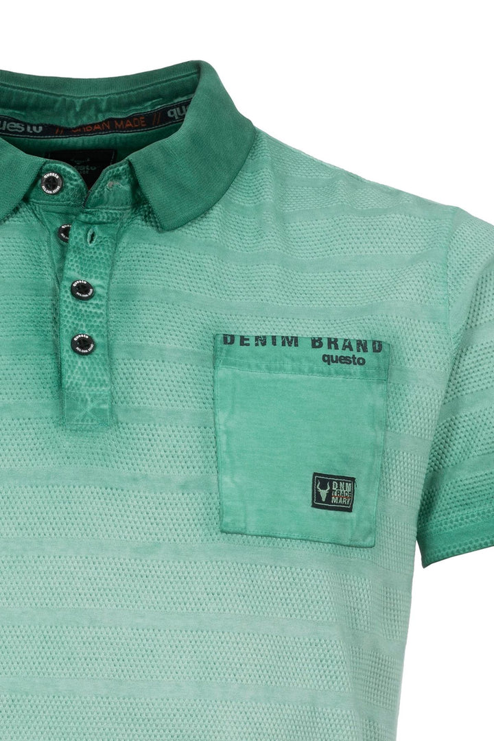 SOQUESTO Poloshirt Herren Struktur