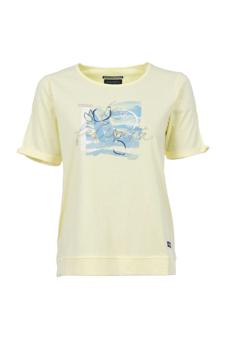 SOQUESTO Damen T-Shirt Baumwolle