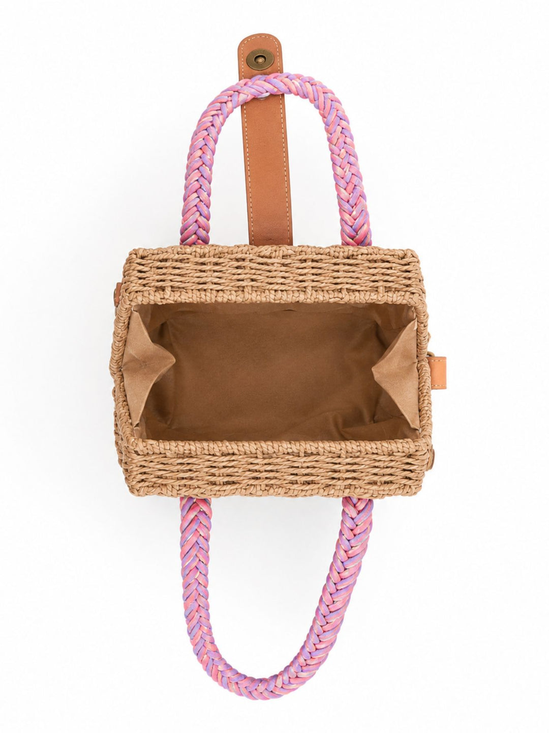 Kleine Korntasche mit Kordelgriffen und Riemen