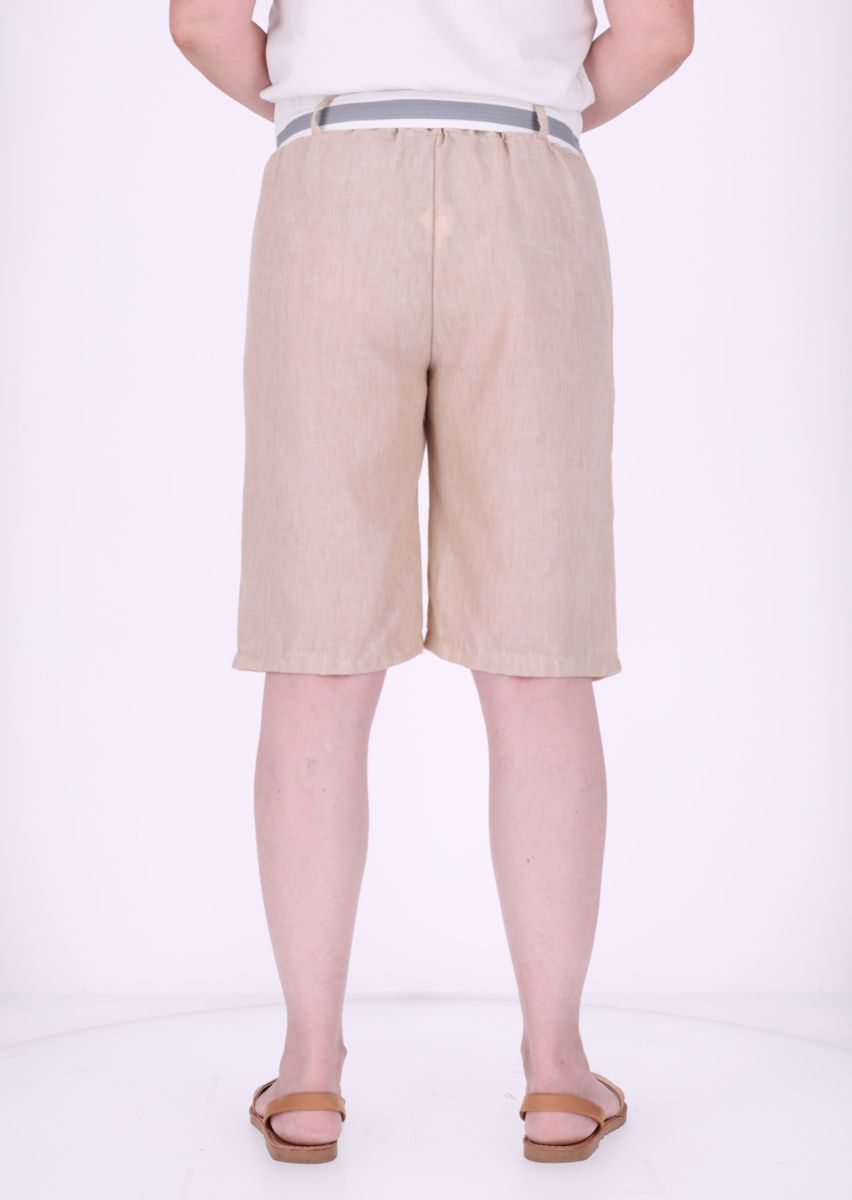Short Damen mit Gürtel Knielang