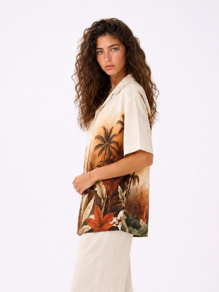 Bluse Damen 1/2 Arm AOP Jungel
