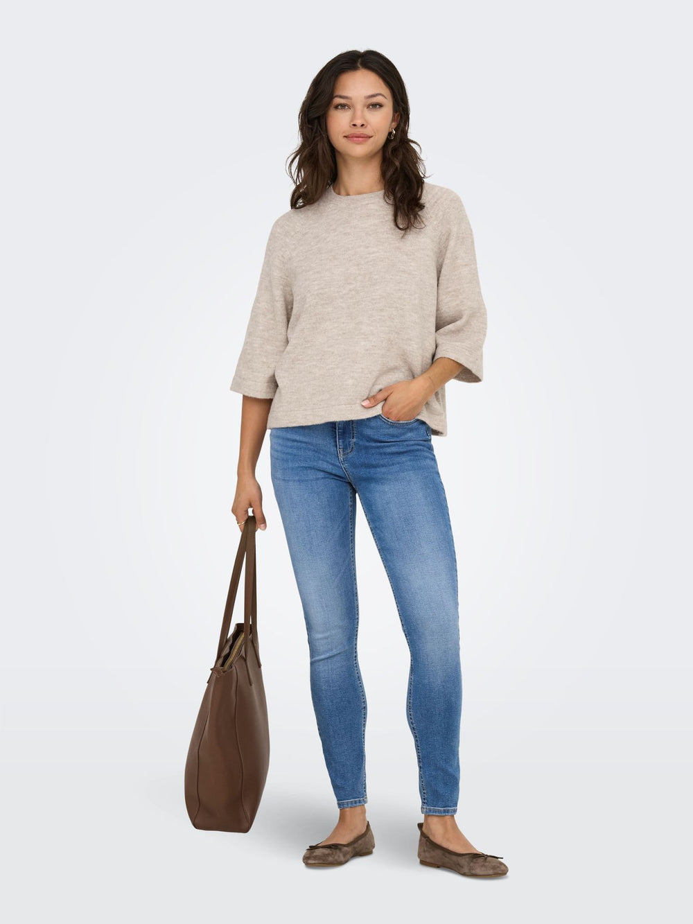 ONLSIMONI 3/4 PULLOVER KNT NOOS