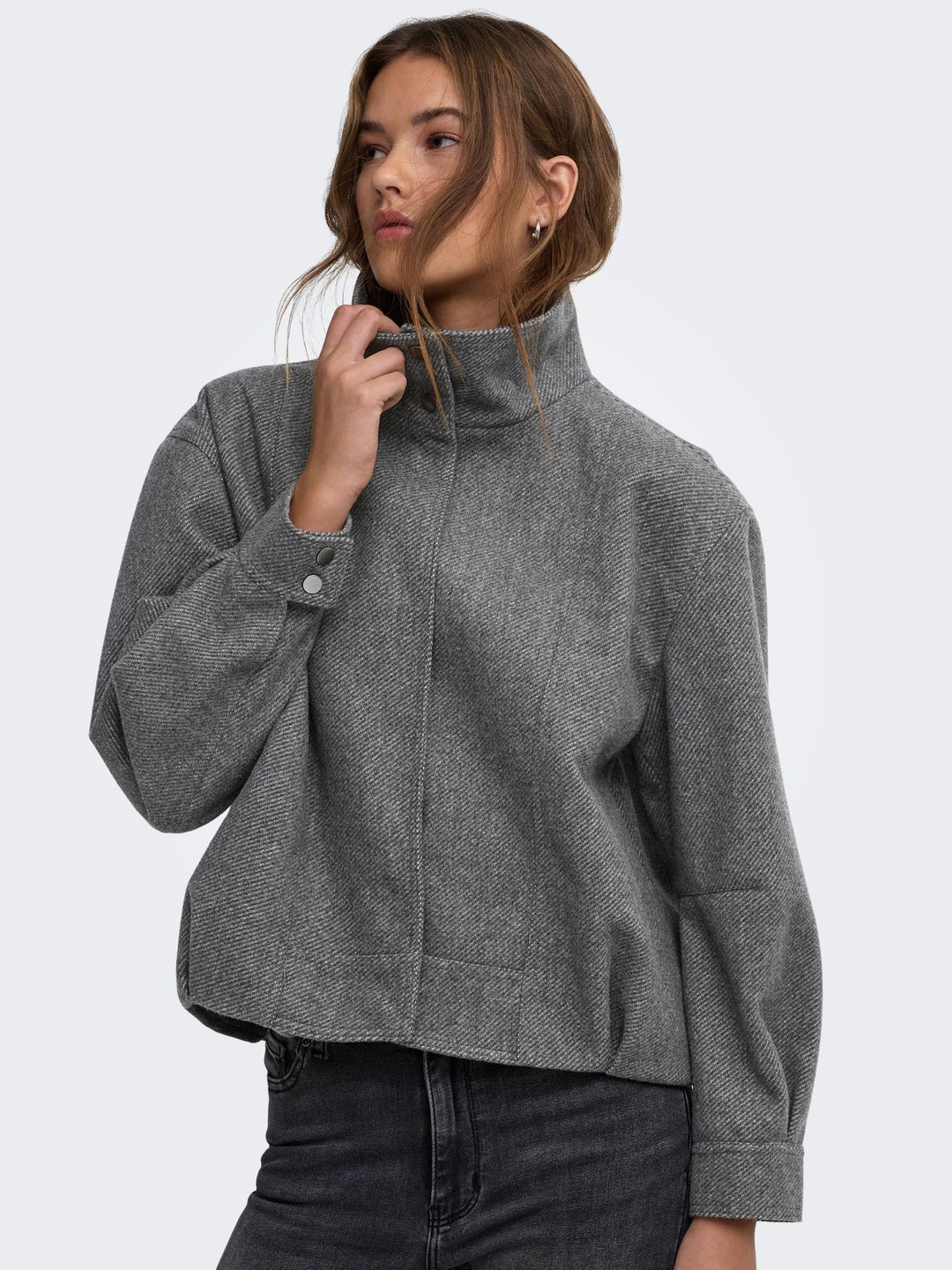 ONLASTA HIGH COLLAR BOMBER JACKET O