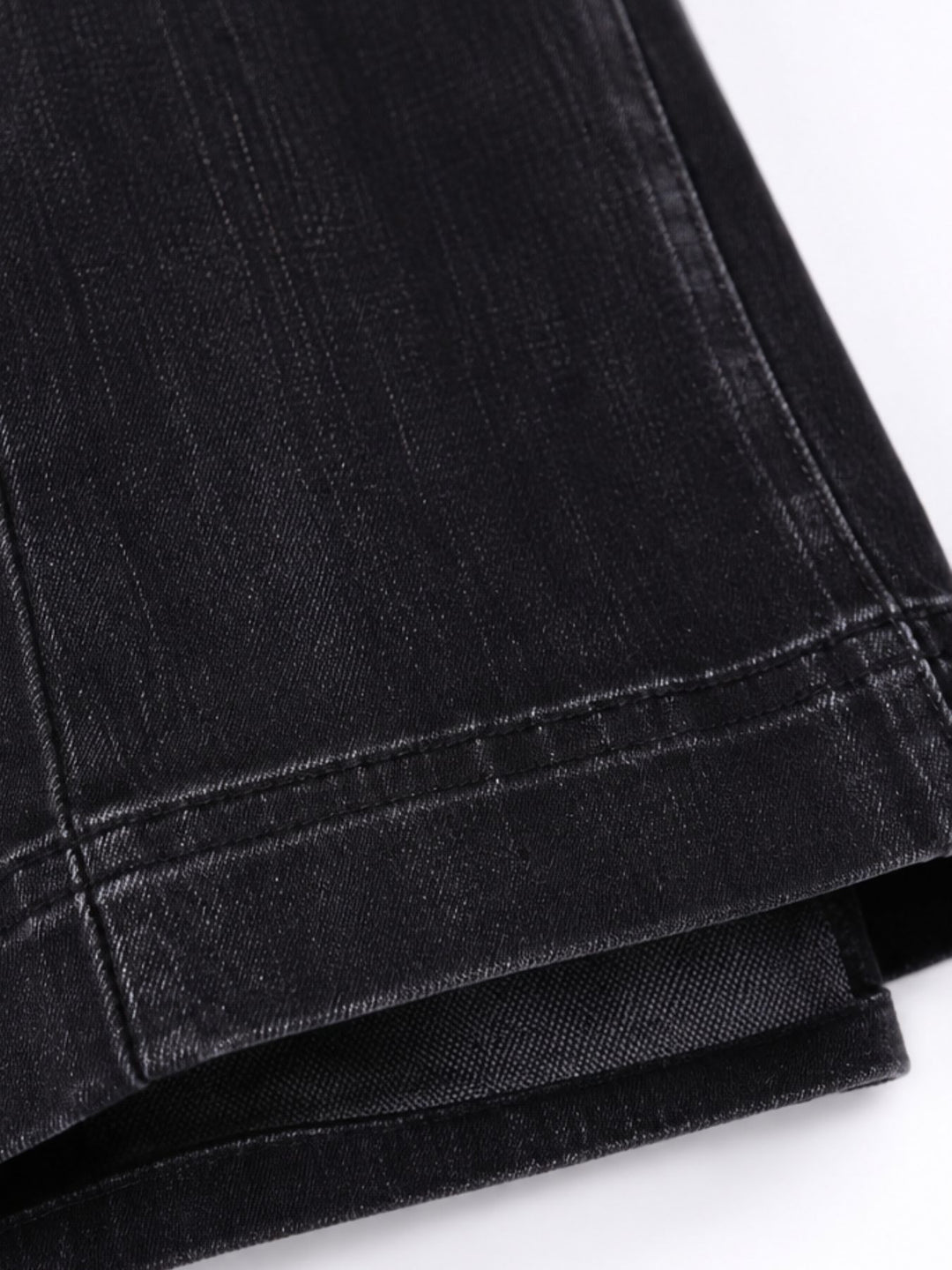 Damen Ballonhose Color Denim mit weitem Bein – Schwarz